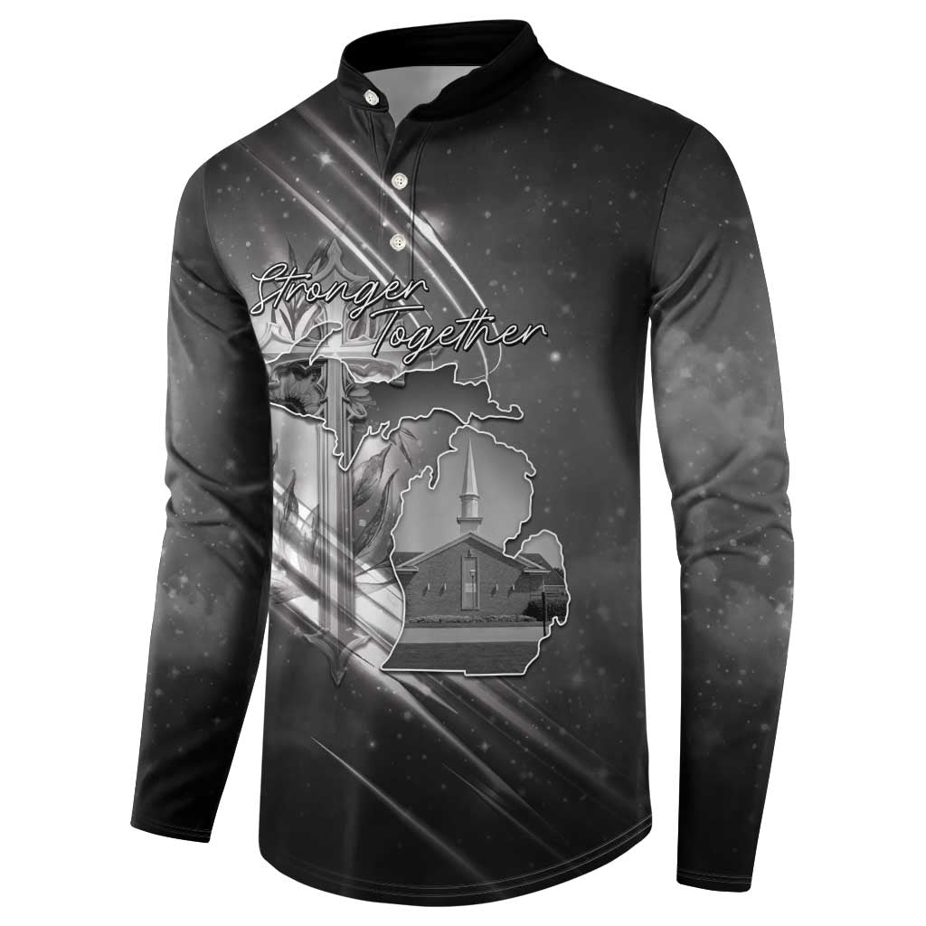 Pray For Grand Blanc Button Sweatshirt Pray For Liberty - Wonder Print Shop