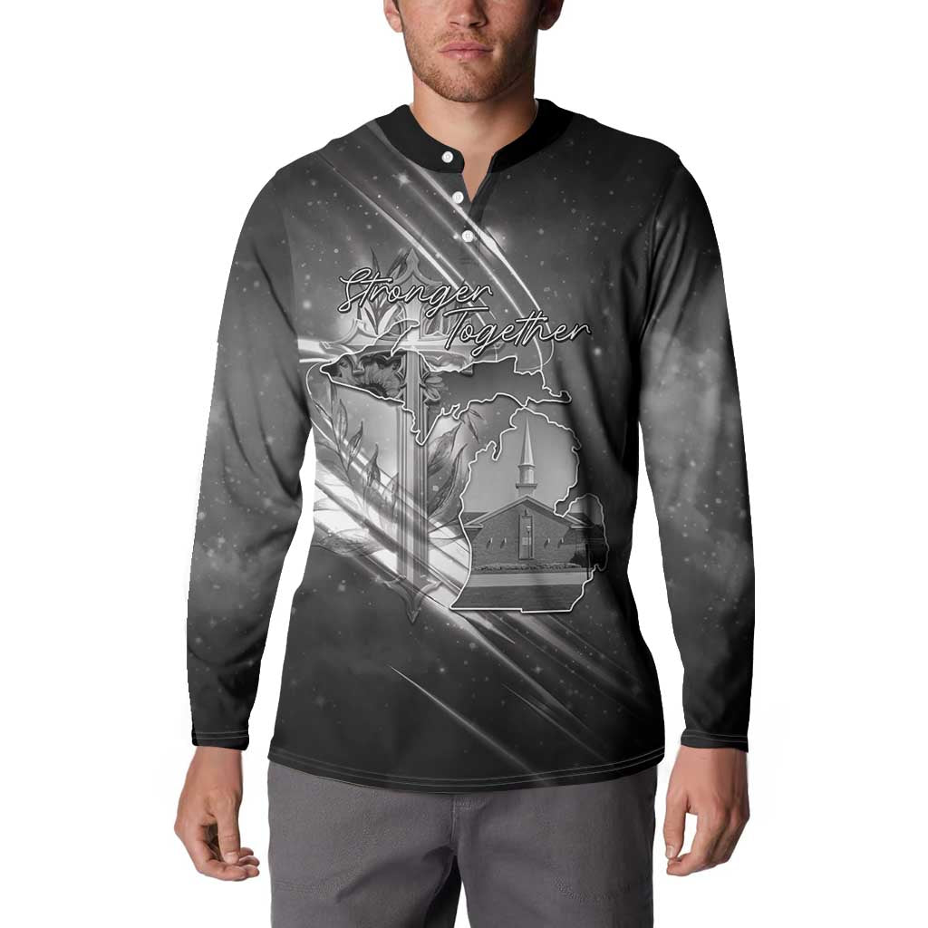 Pray For Grand Blanc Button Sweatshirt Pray For Liberty - Wonder Print Shop