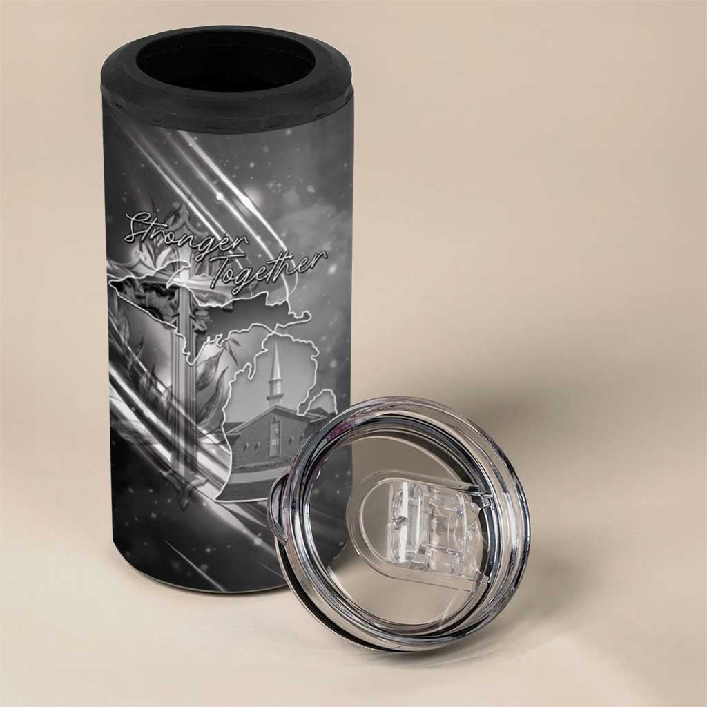 Pray For Grand Blanc 4 in 1 Can Cooler Tumbler Pray For Liberty - Wonder Print Shop