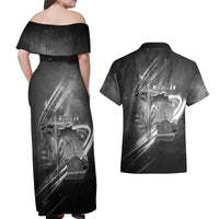 Pray For Grand Blanc Couples Matching Off Shoulder Maxi Dress and Hawaiian Shirt Pray For Liberty - Wonder Print Shop
