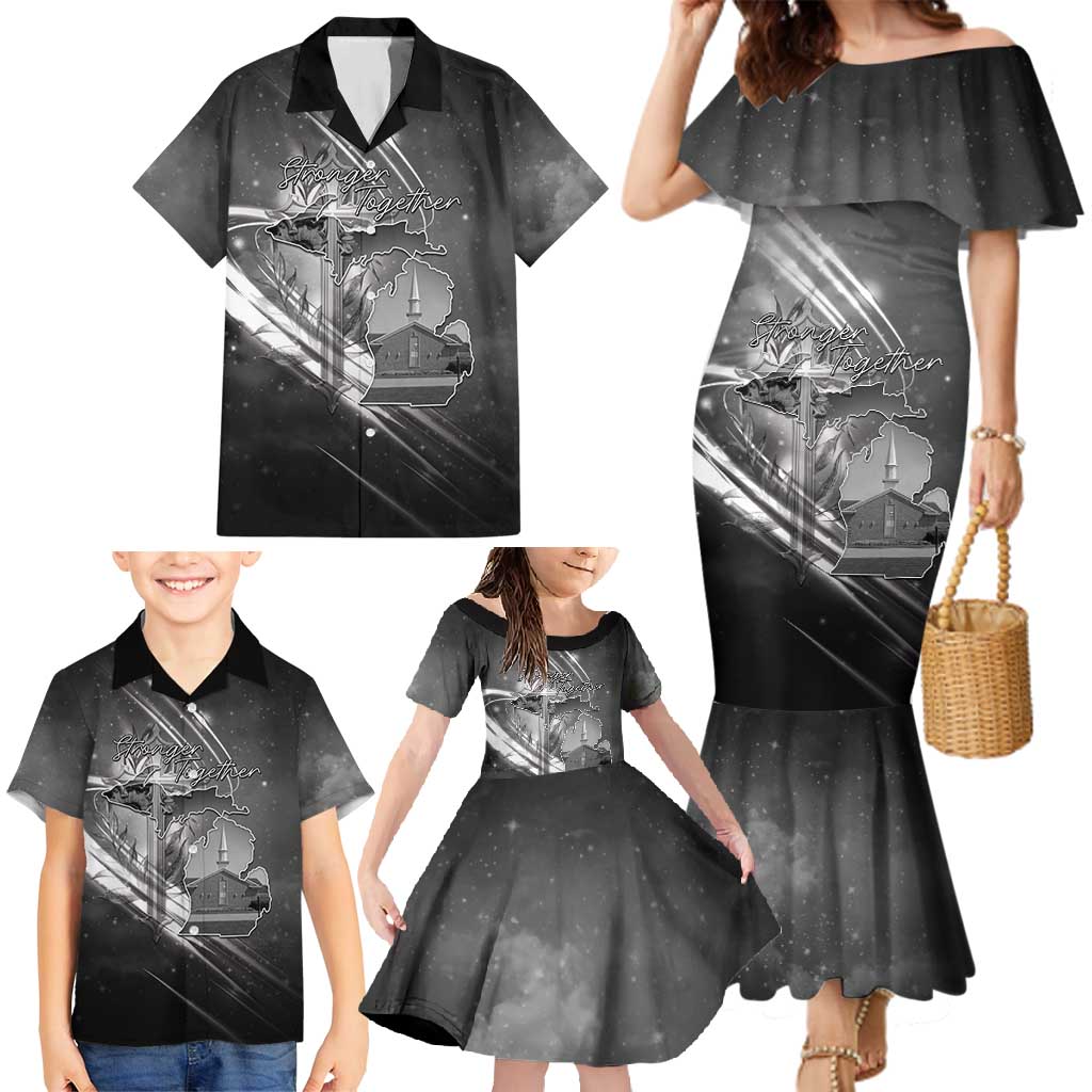 Pray For Grand Blanc Family Matching Mermaid Dress and Hawaiian Shirt Pray For Liberty - Wonder Print Shop