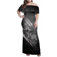 Pray For Grand Blanc Family Matching Off Shoulder Maxi Dress and Hawaiian Shirt Pray For Liberty - Wonder Print Shop