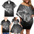 Pray For Grand Blanc Family Matching Off Shoulder Short Dress and Hawaiian Shirt Pray For Liberty - Wonder Print Shop