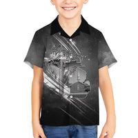 Pray For Grand Blanc Family Matching Short Sleeve Bodycon Dress and Hawaiian Shirt Pray For Liberty - Wonder Print Shop