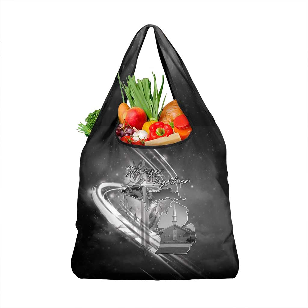 Pray For Grand Blanc Grocery Bag Pray For Liberty - Wonder Print Shop