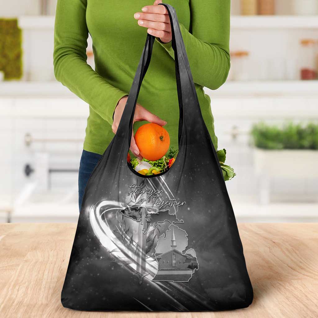 Pray For Grand Blanc Grocery Bag Pray For Liberty - Wonder Print Shop