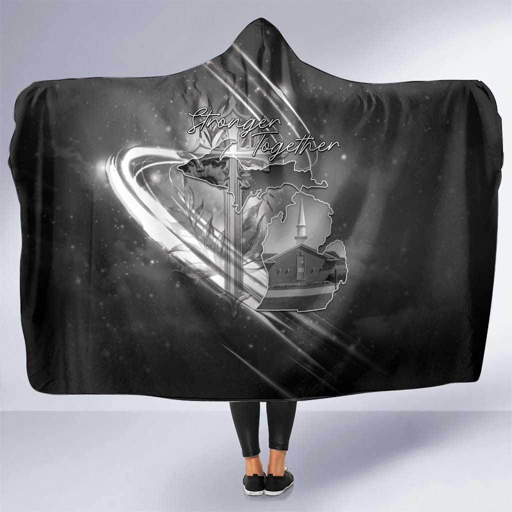 Pray For Grand Blanc Hooded Blanket Pray For Liberty - Wonder Print Shop