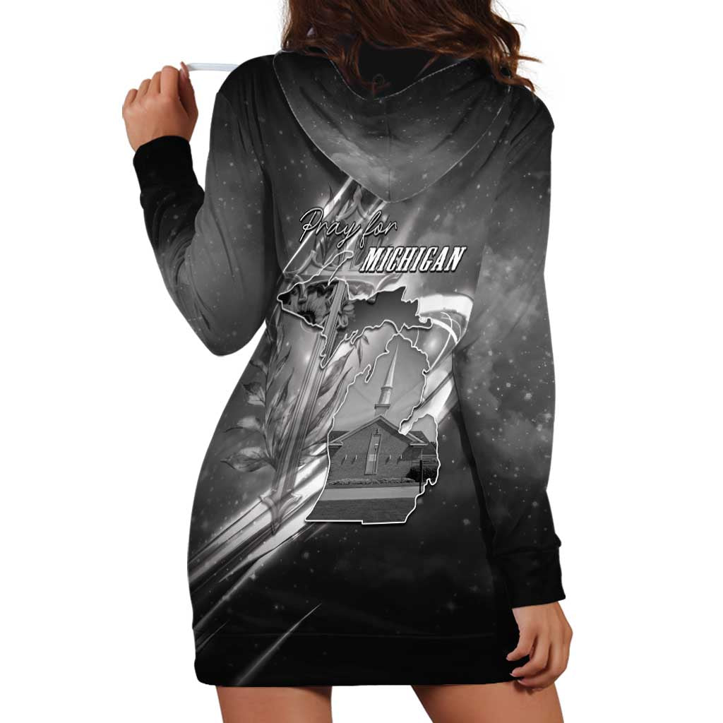 Pray For Grand Blanc Hoodie Dress Pray For Liberty - Wonder Print Shop