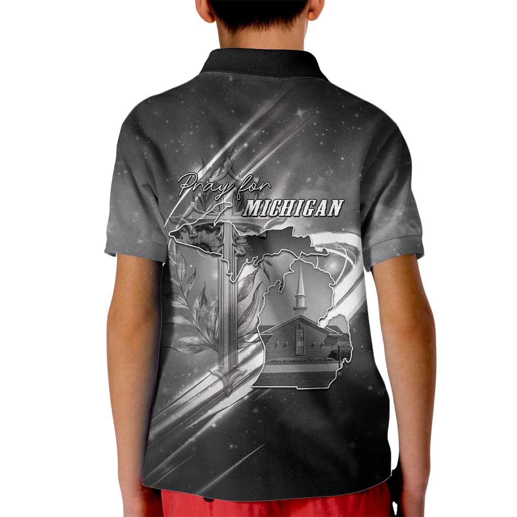 Pray For Grand Blanc Kid Polo Shirt Pray For Liberty - Wonder Print Shop