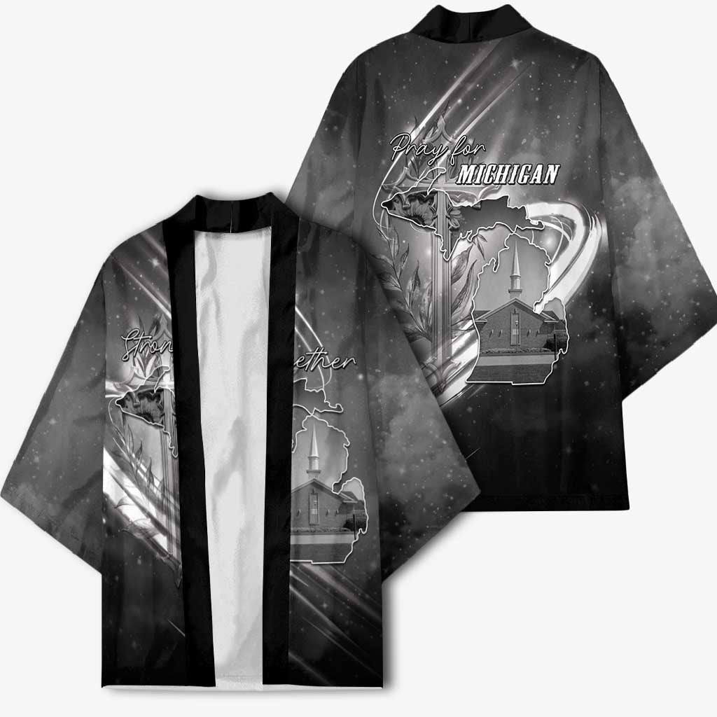 Pray For Grand Blanc Kimono Pray For Liberty - Wonder Print Shop