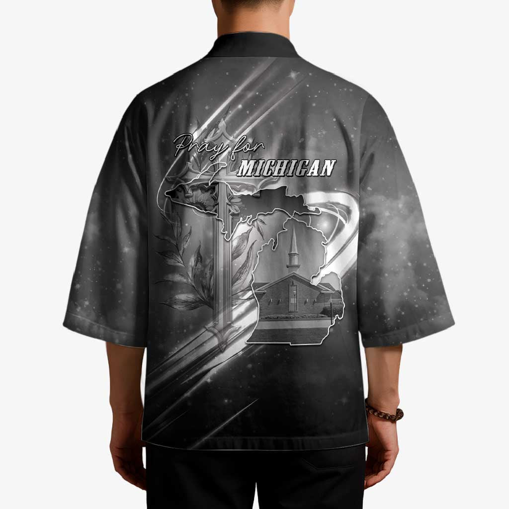 Pray For Grand Blanc Kimono Pray For Liberty - Wonder Print Shop