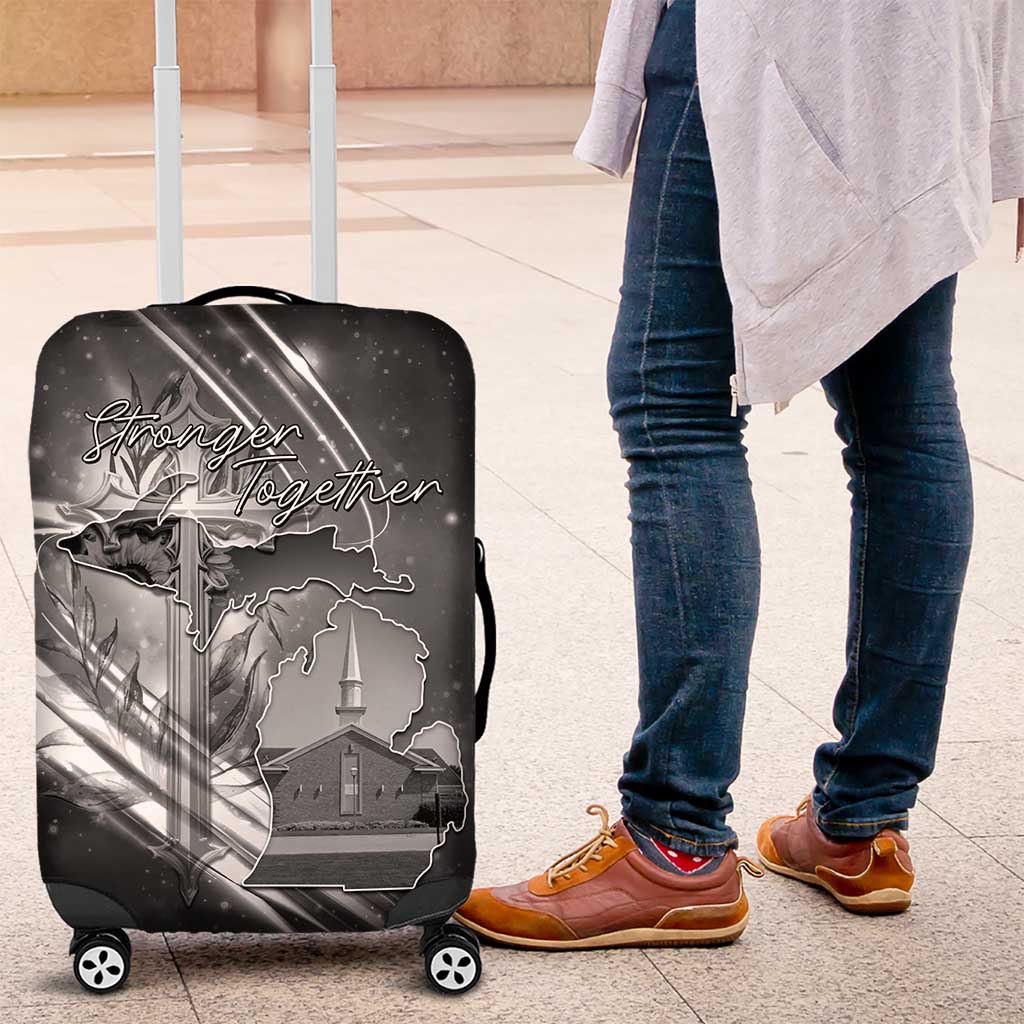 Pray For Grand Blanc Luggage Cover Pray For Liberty - Wonder Print Shop