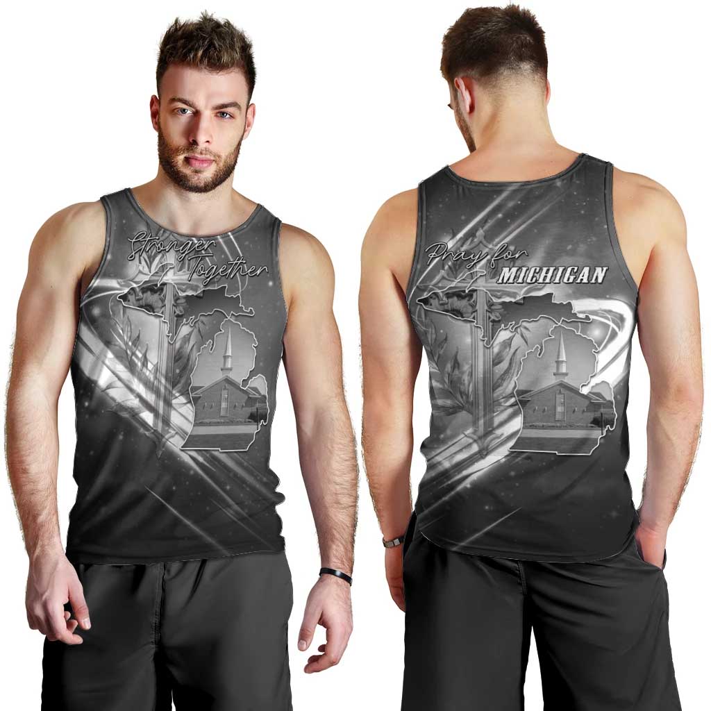 Pray For Grand Blanc Men Tank Top Pray For Liberty - Wonder Print Shop