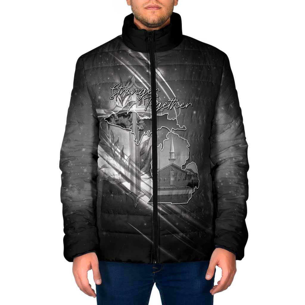 Pray For Grand Blanc Padded Jacket Pray For Liberty - Wonder Print Shop