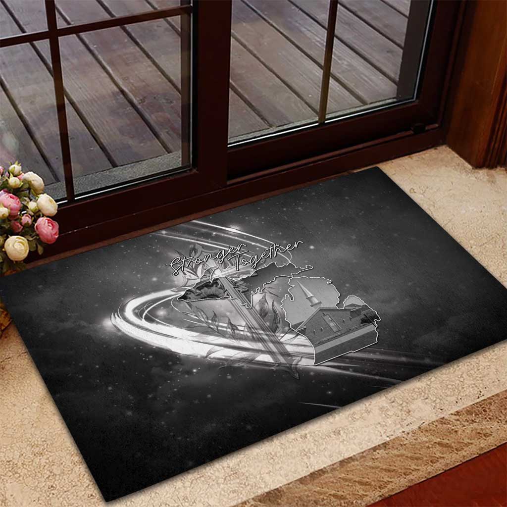 Pray For Grand Blanc Rubber Doormat Pray For Liberty - Wonder Print Shop