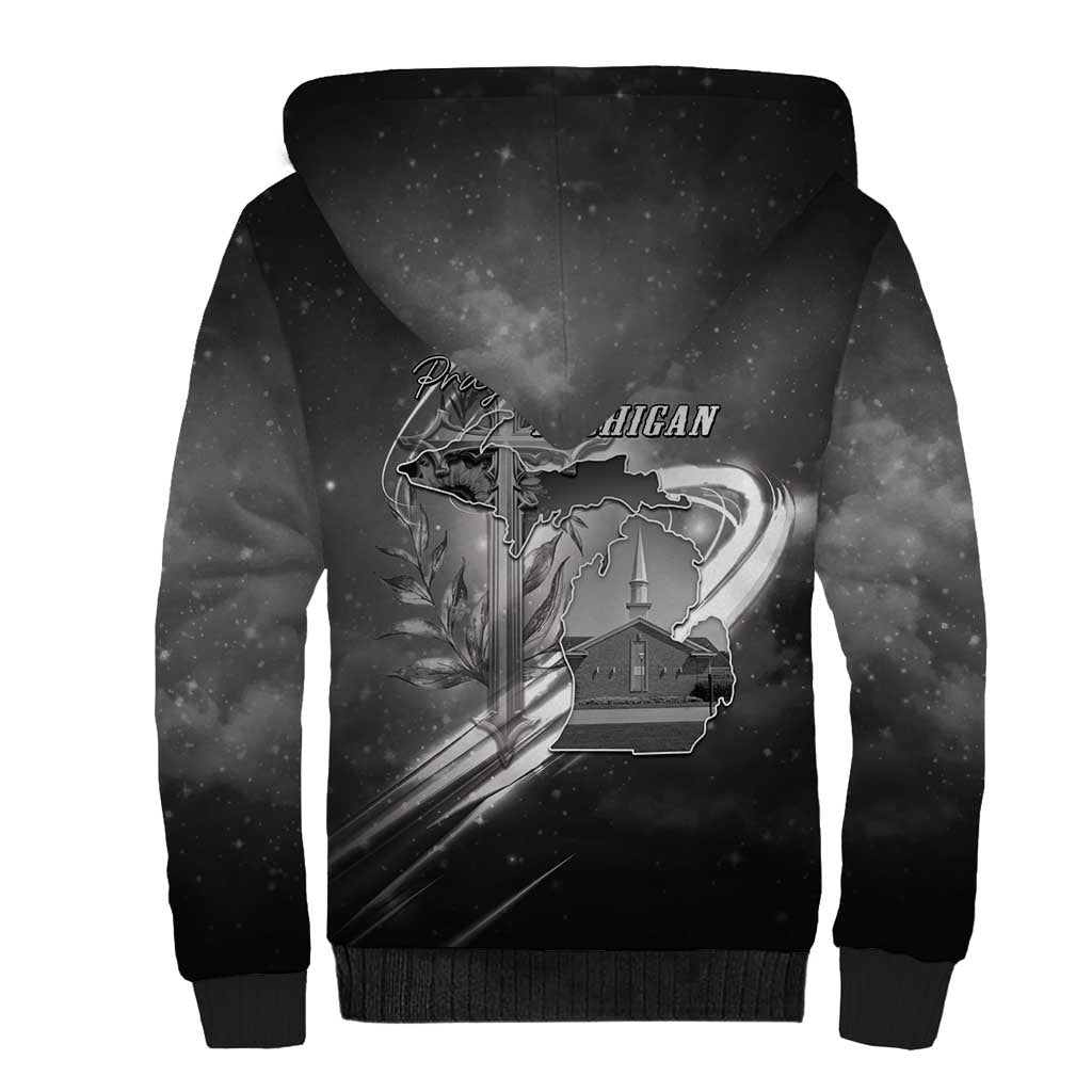 Pray For Grand Blanc Sherpa Hoodie Pray For Liberty - Wonder Print Shop