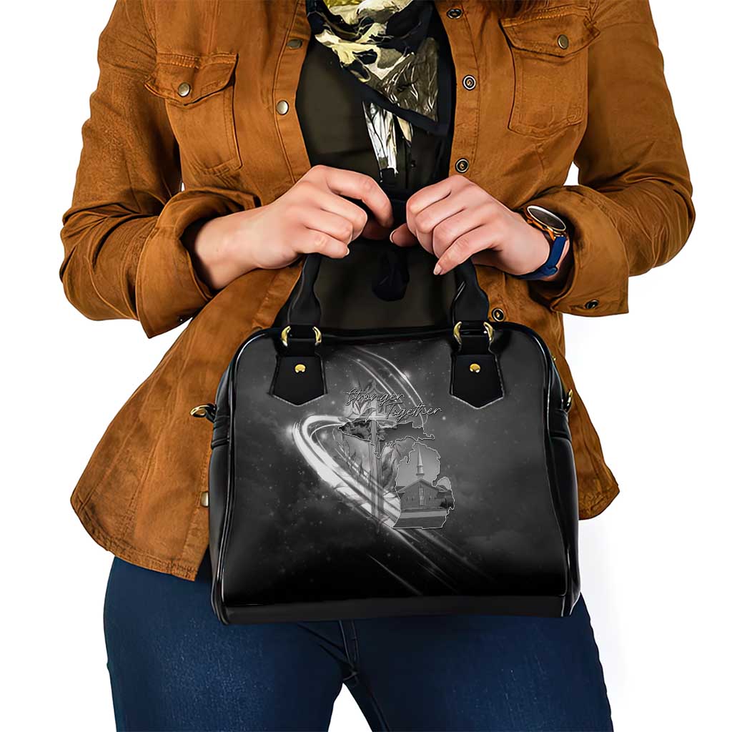 Pray For Grand Blanc Shoulder Handbag Pray For Liberty - Wonder Print Shop