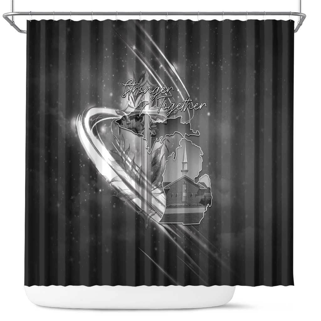 Pray For Grand Blanc Shower Curtain Pray For Liberty - Wonder Print Shop