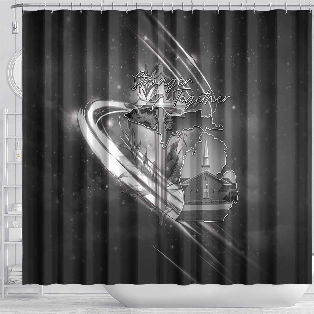 Pray For Grand Blanc Shower Curtain Pray For Liberty - Wonder Print Shop