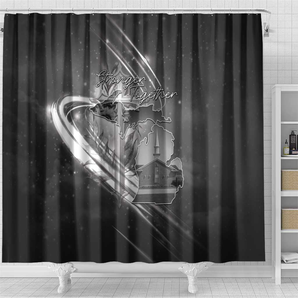Pray For Grand Blanc Shower Curtain Pray For Liberty - Wonder Print Shop