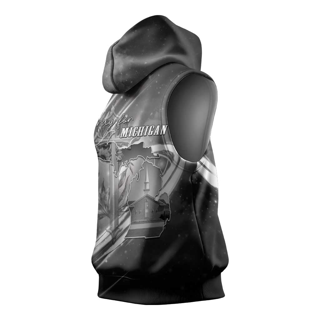Pray For Grand Blanc Sleeveless Hoodie Pray For Liberty - Wonder Print Shop