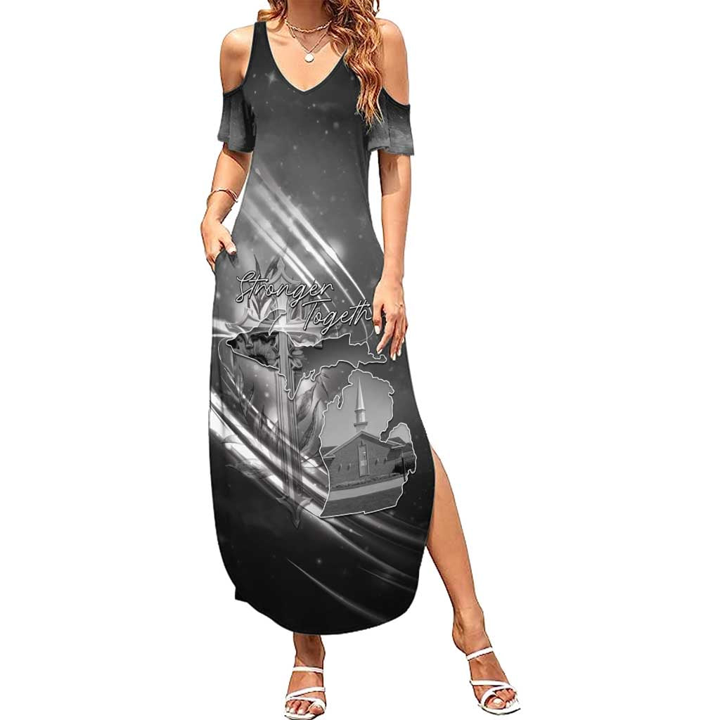 Pray For Grand Blanc Summer Maxi Dress Pray For Liberty - Wonder Print Shop