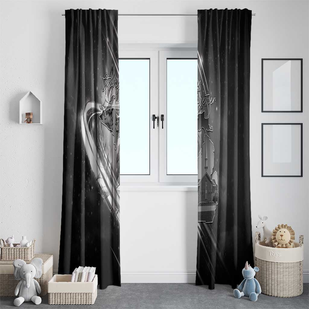 Pray For Grand Blanc Window Curtain Pray For Liberty - Wonder Print Shop