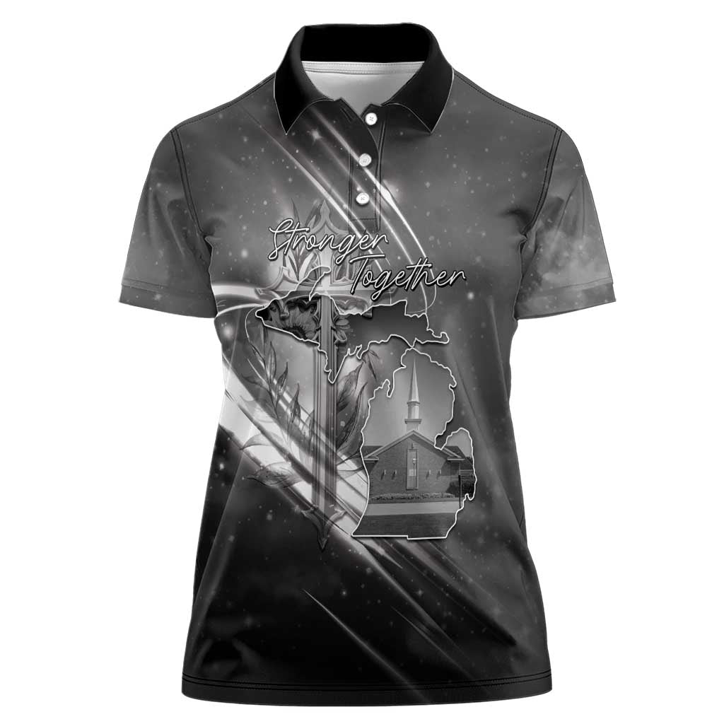 Pray For Grand Blanc Women Polo Shirt Pray For Liberty - Wonder Print Shop