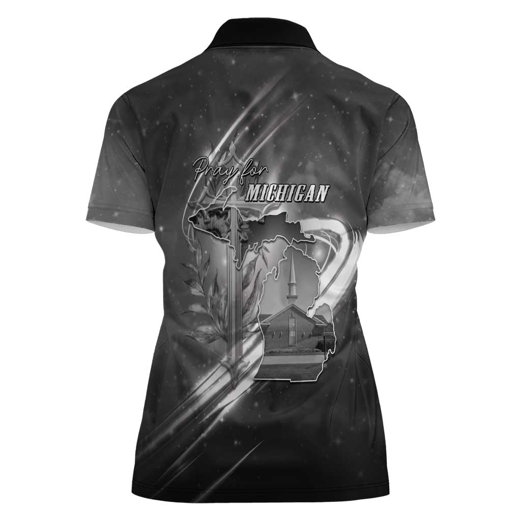 Pray For Grand Blanc Women Polo Shirt Pray For Liberty - Wonder Print Shop