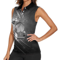 Pray For Grand Blanc Women Sleeveless Polo Shirt Pray For Liberty - Wonder Print Shop