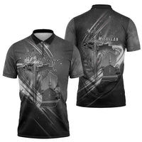 Pray For Grand Blanc Zipper Polo Shirt Pray For Liberty - Wonder Print Shop