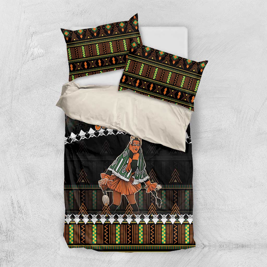 Ivory Coast Festival Of Masks Bedding Set Traditional Zaouli Dance LT05 - Wonder Print Shop