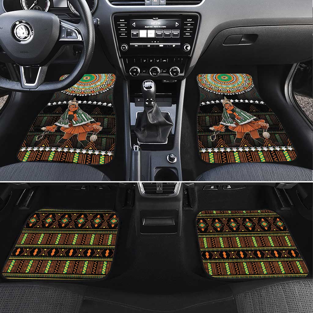 Ivory Coast Festival Of Masks Car Mats Traditional Zaouli Dance LT05 - Wonder Print Shop