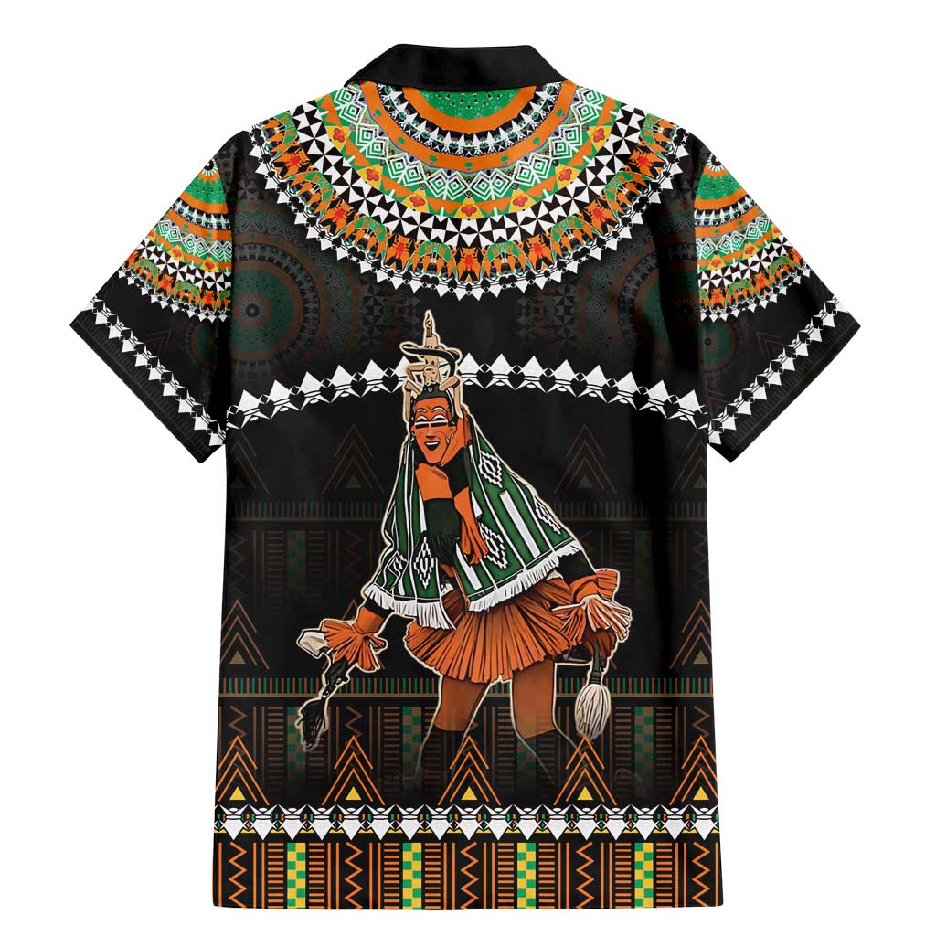 Ivory Coast Festival Of Masks Family Matching Mermaid Dress and Hawaiian Shirt Traditional Zaouli Dance LT05 - Wonder Print Shop