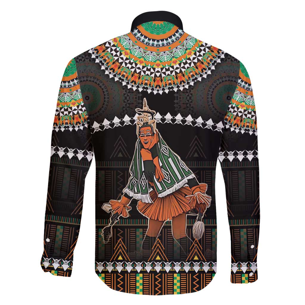 Ivory Coast Festival Of Masks Family Matching Off Shoulder Short Dress and Hawaiian Shirt Traditional Zaouli Dance LT05 - Wonder Print Shop