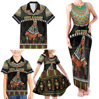 Ivory Coast Festival Of Masks Family Matching Tank Maxi Dress and Hawaiian Shirt Traditional Zaouli Dance LT05 - Wonder Print Shop