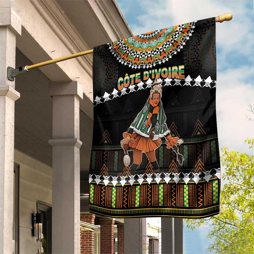 Ivory Coast Festival Of Masks Garden Flag Traditional Zaouli Dance LT05 - Wonder Print Shop