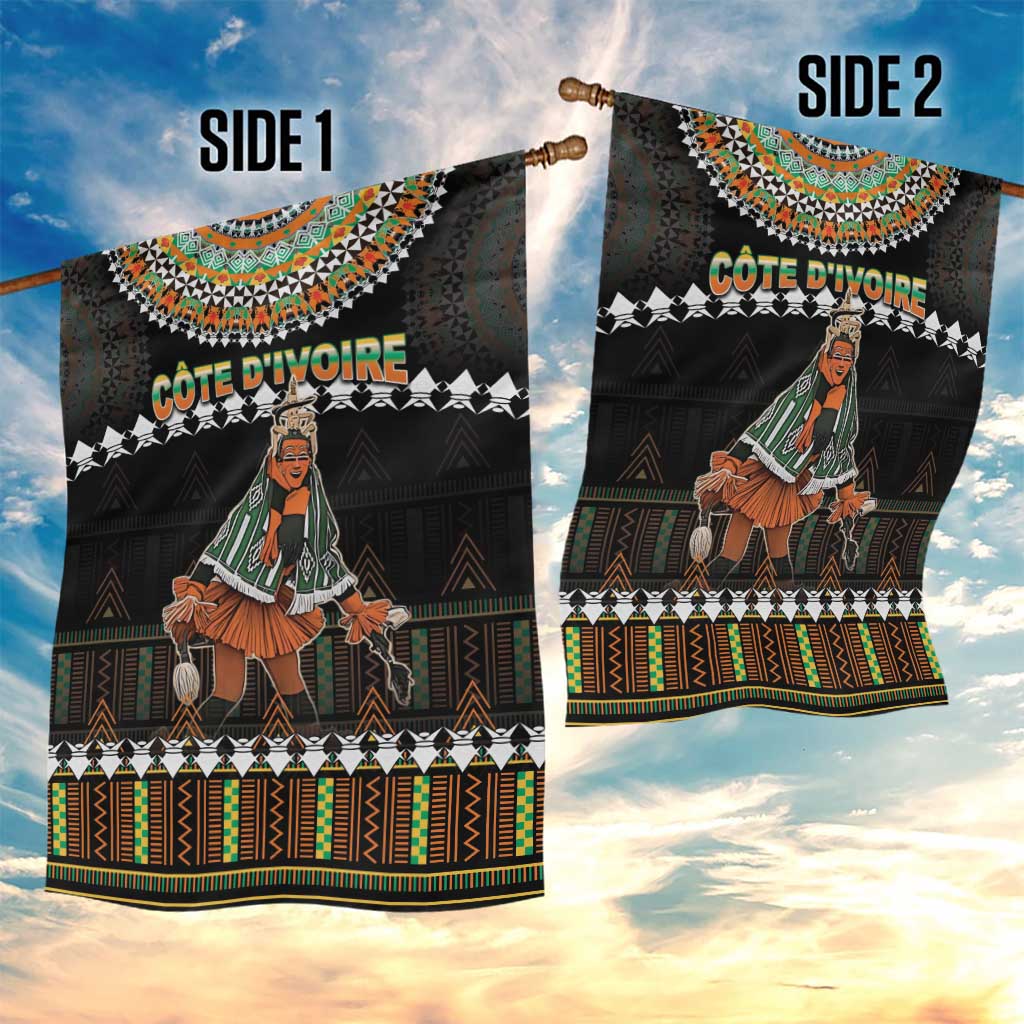 Ivory Coast Festival Of Masks Garden Flag Traditional Zaouli Dance LT05 - Wonder Print Shop