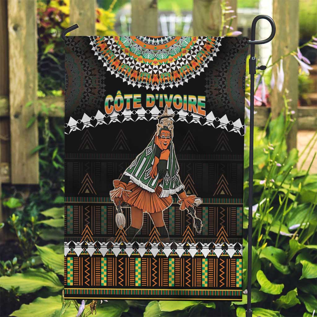 Ivory Coast Festival Of Masks Garden Flag Traditional Zaouli Dance LT05 - Wonder Print Shop