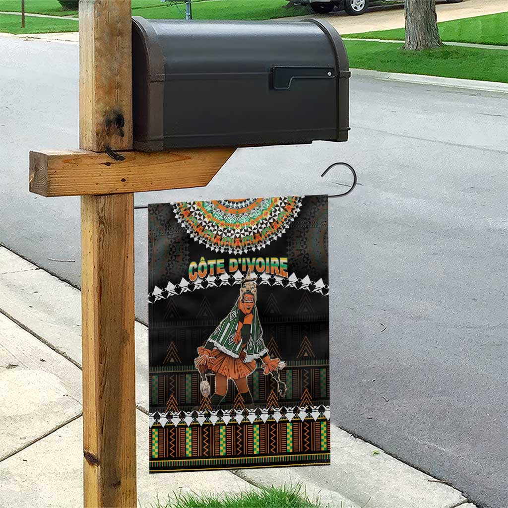 Ivory Coast Festival Of Masks Garden Flag Traditional Zaouli Dance LT05 - Wonder Print Shop