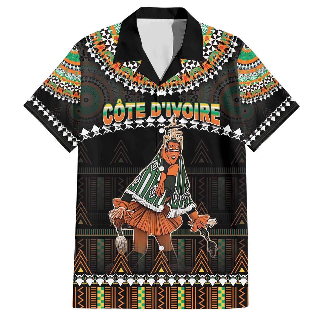 Ivory Coast Festival Of Masks Hawaiian Shirt Traditional Zaouli Dance LT05 - Wonder Print Shop
