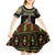 Ivory Coast Festival Of Masks Kid Short Sleeve Dress Traditional Zaouli Dance LT05 - Wonder Print Shop