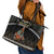 Ivory Coast Festival Of Masks Leather Tote Bag Traditional Zaouli Dance LT05 - Wonder Print Shop