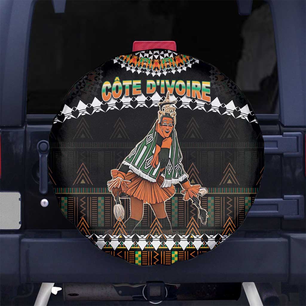 Ivory Coast Festival Of Masks Spare Tire Cover Traditional Zaouli Dance LT05 - Wonder Print Shop