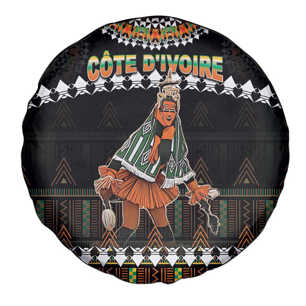 Ivory Coast Festival Of Masks Spare Tire Cover Traditional Zaouli Dance LT05 - Wonder Print Shop