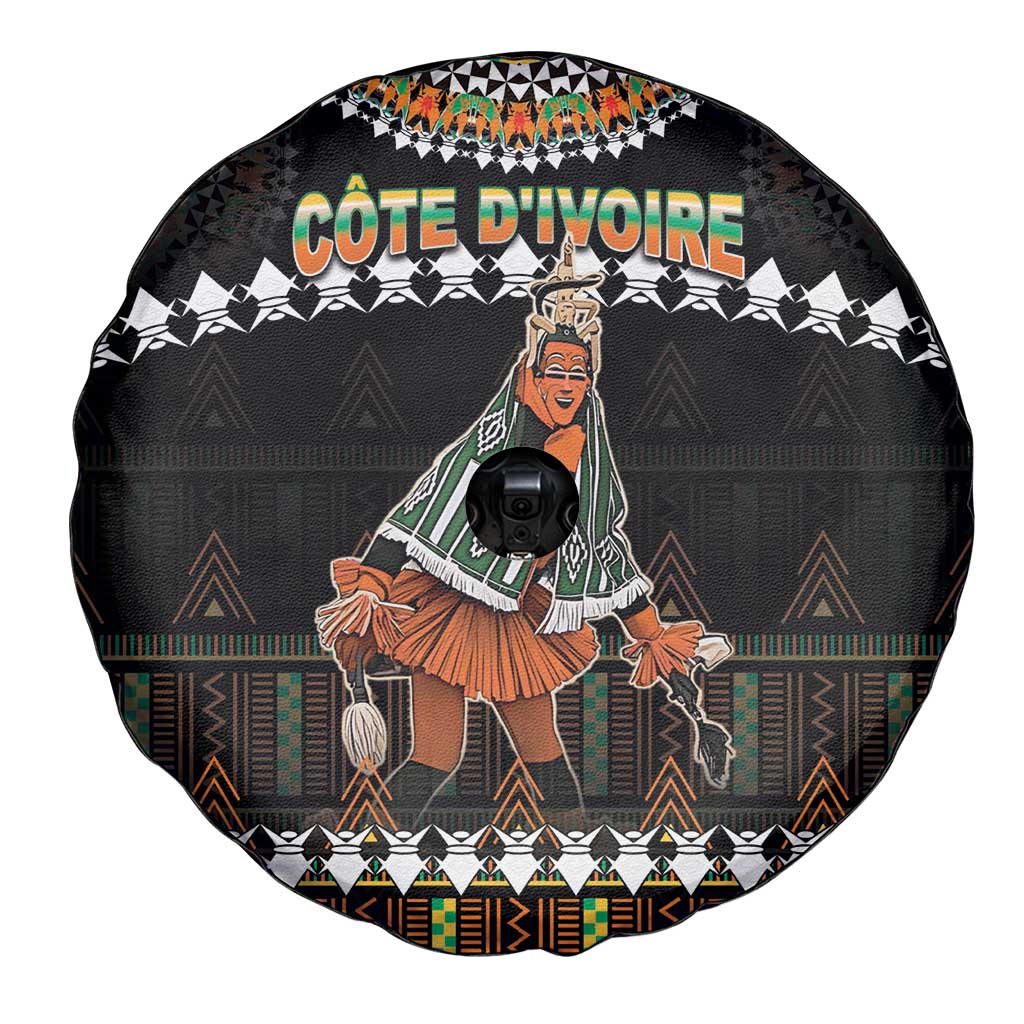 Ivory Coast Festival Of Masks Spare Tire Cover Traditional Zaouli Dance LT05 - Wonder Print Shop