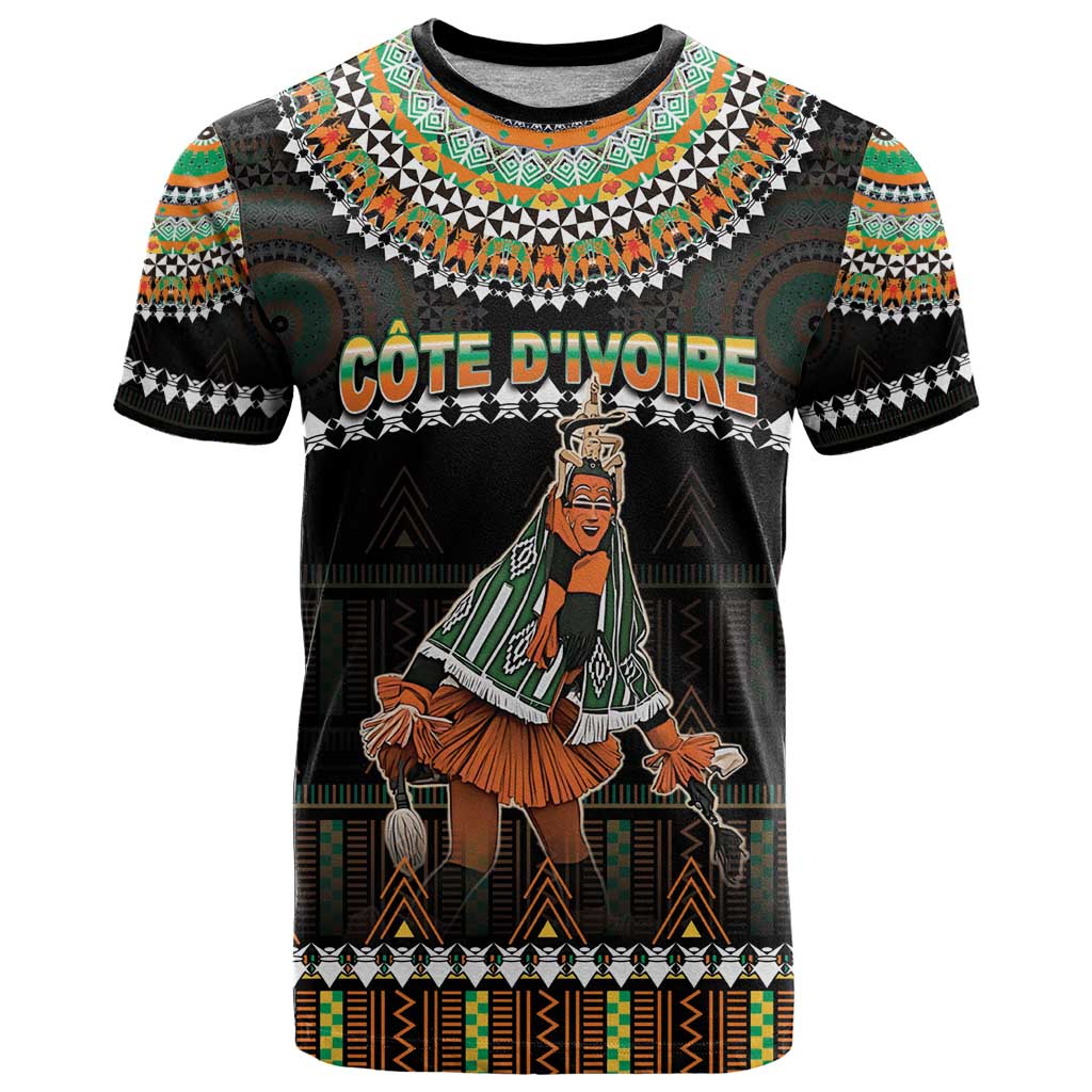 Ivory Coast Festival Of Masks T Shirt Traditional Zaouli Dance LT05 - Wonder Print Shop