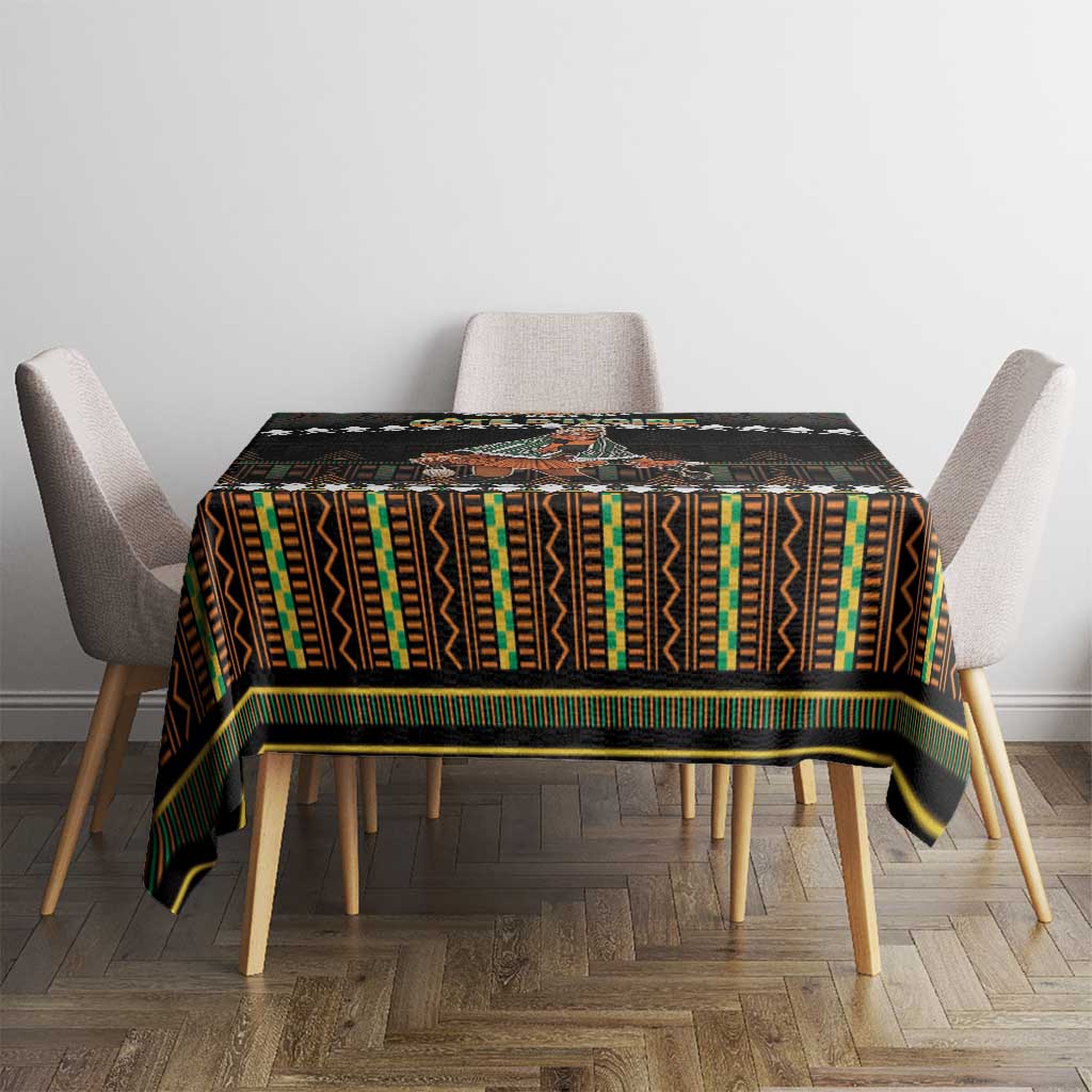 Ivory Coast Festival Of Masks Tablecloth Traditional Zaouli Dance LT05 - Wonder Print Shop