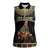 Ivory Coast Festival Of Masks Women Sleeveless Polo Shirt Traditional Zaouli Dance LT05 - Wonder Print Shop