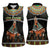 Ivory Coast Festival Of Masks Women Sleeveless Polo Shirt Traditional Zaouli Dance LT05 - Wonder Print Shop